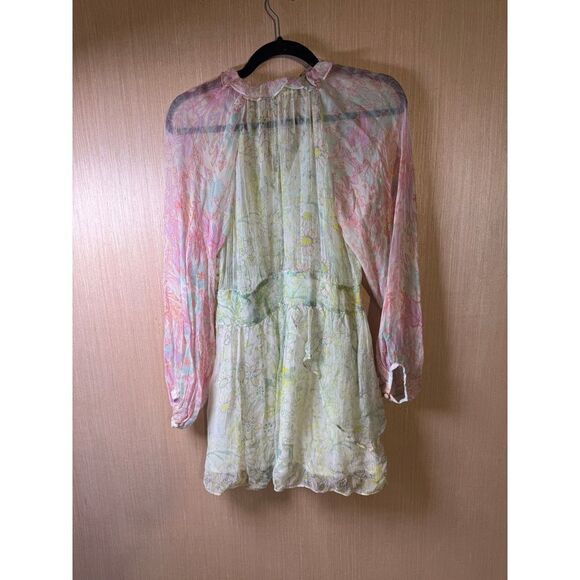 LoveShackFancy Pastel Floral Mini Dress - Picture 5 of 8